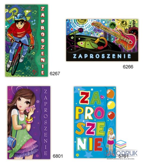 Merigraf Zaproszenie Duże młodzieżowe Merigraf (5902221801365)