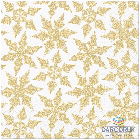 Paw Serwetki Coktail BN Classic decoration mix papier Paw (Gold Winter)