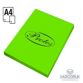 Protos Papier kolorowy A4 fluo zielony 100k. 75g Protos