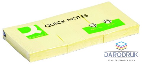 Q-Connect Notes samoprzylepny (karteczki) żółty 100k [mm:] 38x51 Q-Connect (KF10500)