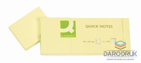 Q-Connect Notes samoprzylepny (karteczki) żółty 100k [mm:] 38x51 Q-Connect (KF10500)