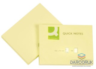 Q-Connect Notes samoprzylepny (karteczki) żółty jasny 100k [mm:] 102x76 Q-Connect (KF01410)