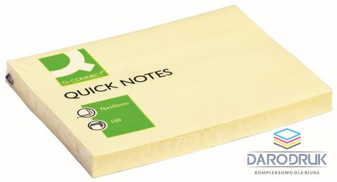 Q-Connect Notes samoprzylepny (karteczki) żółty jasny 100k [mm:] 102x76 Q-Connect (KF01410)