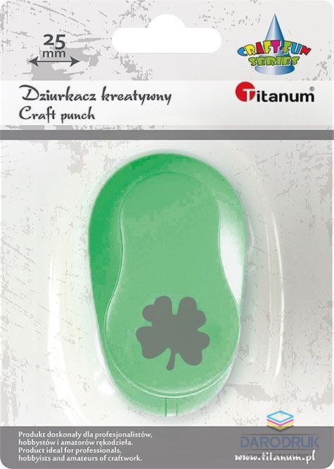 Titanum Dziurkacz ozdobny Craft-Fun Series 25mm koniczynka czterolistna Titanum (T-8810-123e)