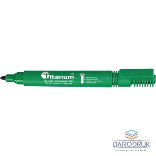 Titanum Marker permanentny wkład zielony 2,0mm okrągła końcówka Titanum (PY1026-02)