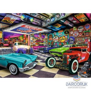 Trefl Puzzle Premium Plus Garaż kolekcjonera samochodów 1000 el. Trefl (10845)
