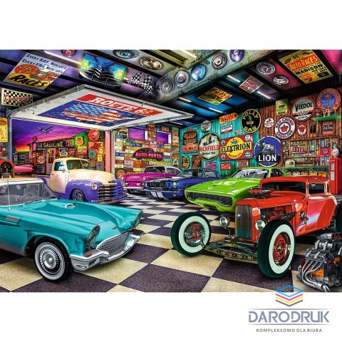 Trefl Puzzle Premium Plus Garaż kolekcjonera samochodów 1000 el. Trefl (10845)