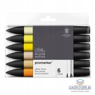 Winsor Marker specjalistyczny Zestaw 6szt yellow tones wkład mix Winsor (0290157)