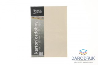 Galeria Papieru Papier ozdobny (wizytówkowy) A4 czerpany kolorowy kremowy 240g Galeria Papieru (201432)