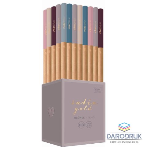 Interdruk Ołówek SATIN GOLD HB Interdruk (IOŁSATING)