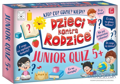 Kangur Gra karciana Dzieci kontra rodzice Junior Quiz Kangur