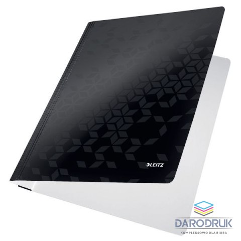 Leitz Skoroszyt A4 WOW czarny karton Leitz (30010095)