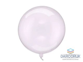 Partydeco Balon gumowy Kula, 40cm, transparentny fiolet transparentny 400mm 16cal Partydeco (ORB16-1-014)