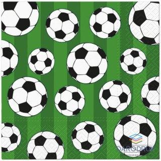 Paw Serwetki Lunch Soccer ball mix nadruk bibuła [mm:] 330x330 Paw (SDL160012)