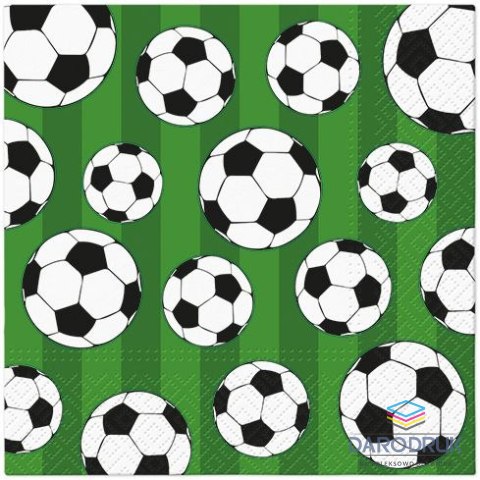 Paw Serwetki Lunch Soccer ball mix nadruk bibuła [mm:] 330x330 Paw (SDL160012)