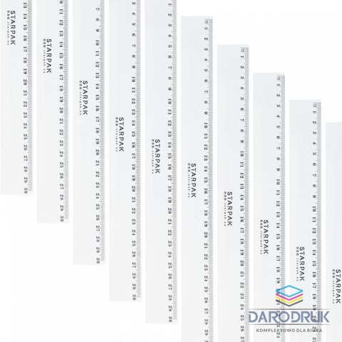 Starpak Linijka plastik 30cm Starpak (472865)