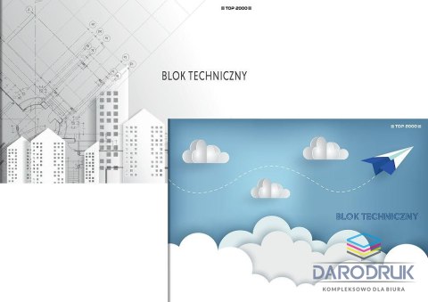 Top 2000 Blok rysunkowy Basic A4 biały 140g 10k Top 2000 (400184493)