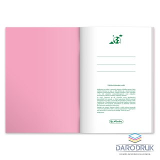 Herlitz Zeszyt A4 Pastel Colors Eco PP 9552753 60k. 70g krata Herlitz (400198131)