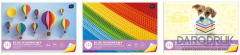 Interdruk Blok rysunkowy bloki A4 kolorowy 80g 20k [mm:] 210x297 Interdruk (BLRK)