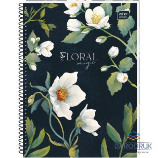 Interdruk Kołozeszyt (kołonotatnik) A6 Hybrid Fiori 80k. 70g krata Interdruk