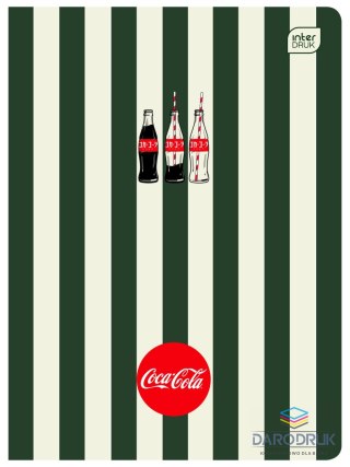 Interdruk Zeszyt A5 SOFT TOUCH COCA COLA 80k. 70g krata Interdruk