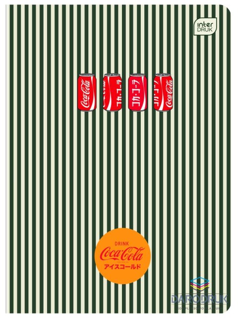 Interdruk Zeszyt A5 SOFT TOUCH COCA COLA 80k. 70g krata Interdruk