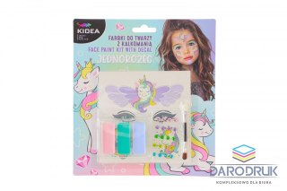 Kidea Farba do malowania twarzy Unicorn Kidea (FDTDKUKA)