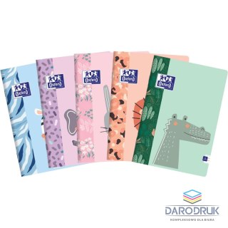 Oxford Zeszyt A5 kids 16k. 90g podwójna linia kolor Oxford (400170239)