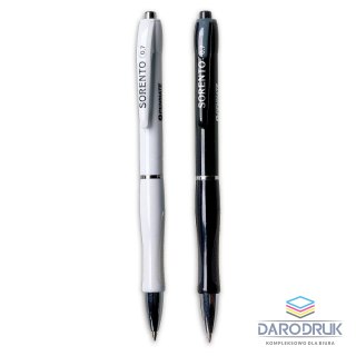 Penmate Długopis olejowy Sorento Black & White wkład niebieski 0,5mm Penmate (TT7164)