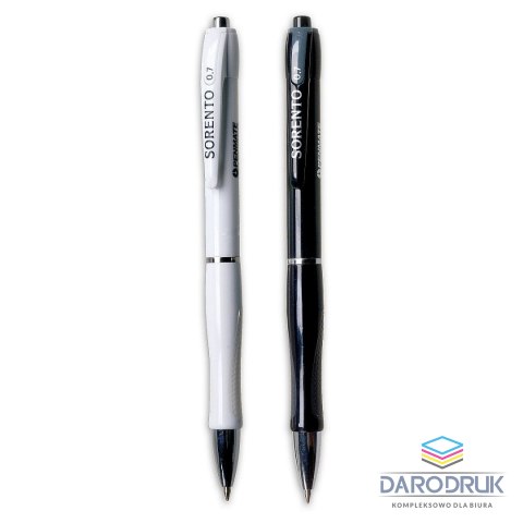 Penmate Długopis olejowy Sorento Black & White wkład niebieski 0,5mm Penmate (TT7164)