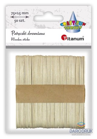 Titanum Ozdoba drewniana Craft-Fun Series Patyczki naturalne Titanum (171502)