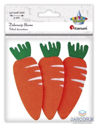 Titanum Ozdoba filcowa Craft-Fun Series marchewki Titanum (21HY1012)