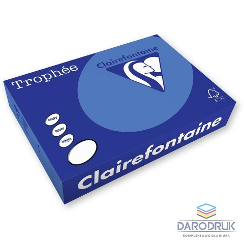 Trophee Papier kolorowy A4 kolorowy błękit karaibski 500k. 160g Trophee (xca41022)