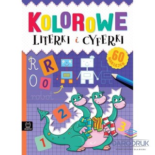 Aksjomat Książka dla dzieci Kolorowe literki i cyferki Aksjomat