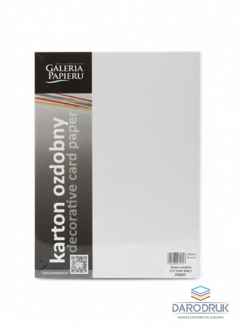Galeria Papieru Papier ozdobny (wizytówkowy) A4 iceland biały 230g Galeria Papieru (200624)