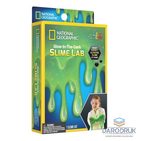 Orbico Sp. Z O.o. Zestaw kreatywny National Geographic Zestaw ze świecącą w ciemności masą slime Orbico Sp. Z O.o. (1015005023)