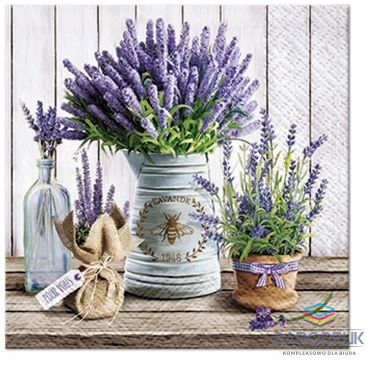 Paw Serwetki Lavender in Bucket mix bibuła [mm:] 150x150 Paw (SDC122500)