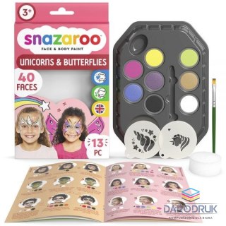 Snazaroo Farba do malowania twarzy zestaw dla dziewczynek 8 kolor. Snazaroo (1172181)