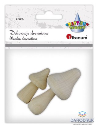 Titanum Ozdoba drewniana Craft-Fun Series grzybki Titanum (25BJ033138)