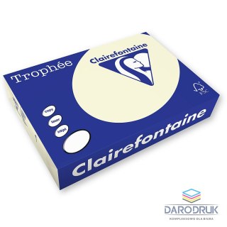 Trophee Papier kolorowy A4 kolorowy kremowy 250k. 160g Trophee (xca41040)