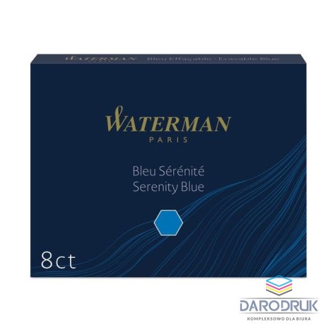 Waterman Naboje długie niebieski Waterman (S0110860)