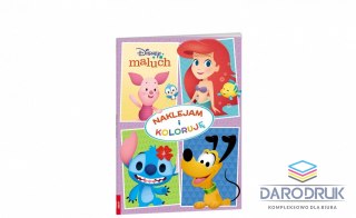 Ameet Książka dla dzieci Disney Maluch Naklejam i Koloruję Ameet (Nak-9203)