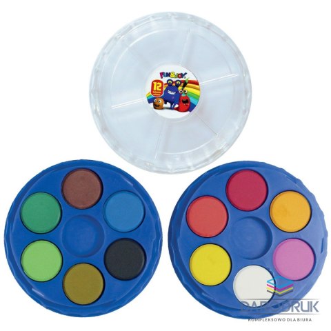 Fun&Joy Farby akwarelowe 12 kolor. Fun&Joy (FJ-12K21PUD)