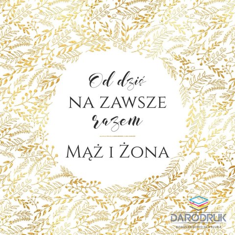 Henry Kartka składana kw KARNET KWDU¯Y SLUB HS ZŁOTY Henry (5907465665278)