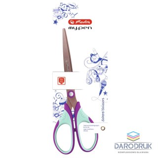 Herlitz Nożyczki My.pen fiolet/mięta 50046744 18cm Herlitz (300006783)