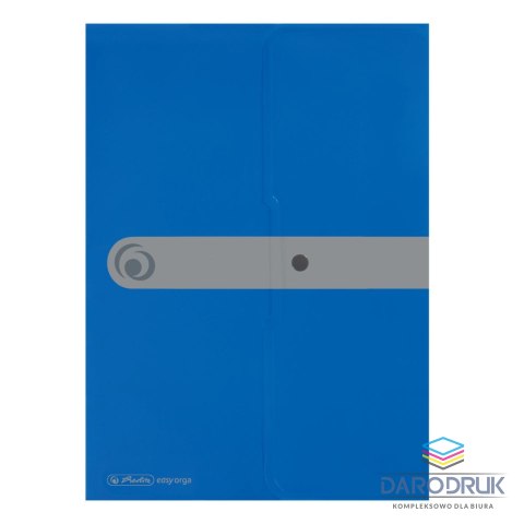Herlitz Teczka plastikowa na guzik Easy Orga To Go A4 niebieski Herlitz (11206703)