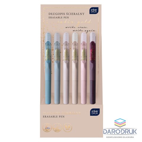 Interdruk Długopis wymazywalny SATIN GOLD 5902277346445 wkład niebieski 0,5mm Interdruk