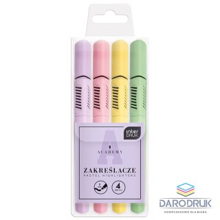 Interdruk Zakreślacz PASTEL 5902277350039 wkład mix 1,0-3,0mm Interdruk (4KOL)