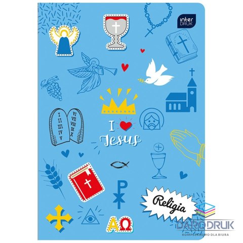 Interdruk Zeszyt tematyczny A5 32k. 70g krata Interdruk (ZE32RELJPII)