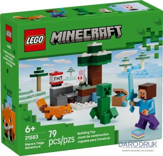 Lego Klocki konstrukcyjne Minecraft Przygoda Steve'a w tajdze Lego (21583)